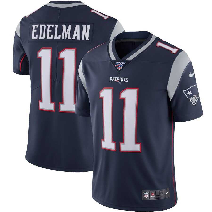 Nike Patriots 11 Julian Edelman Navy 100th Season Vapor Untouchable Limited Jersey,We sell and wholesale Nike Patriots 11 Julian Edelman Navy 100th Season Vapor Untouchable Limited Jersey on line form chian!